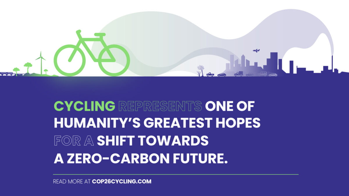 Zero emission cycling.