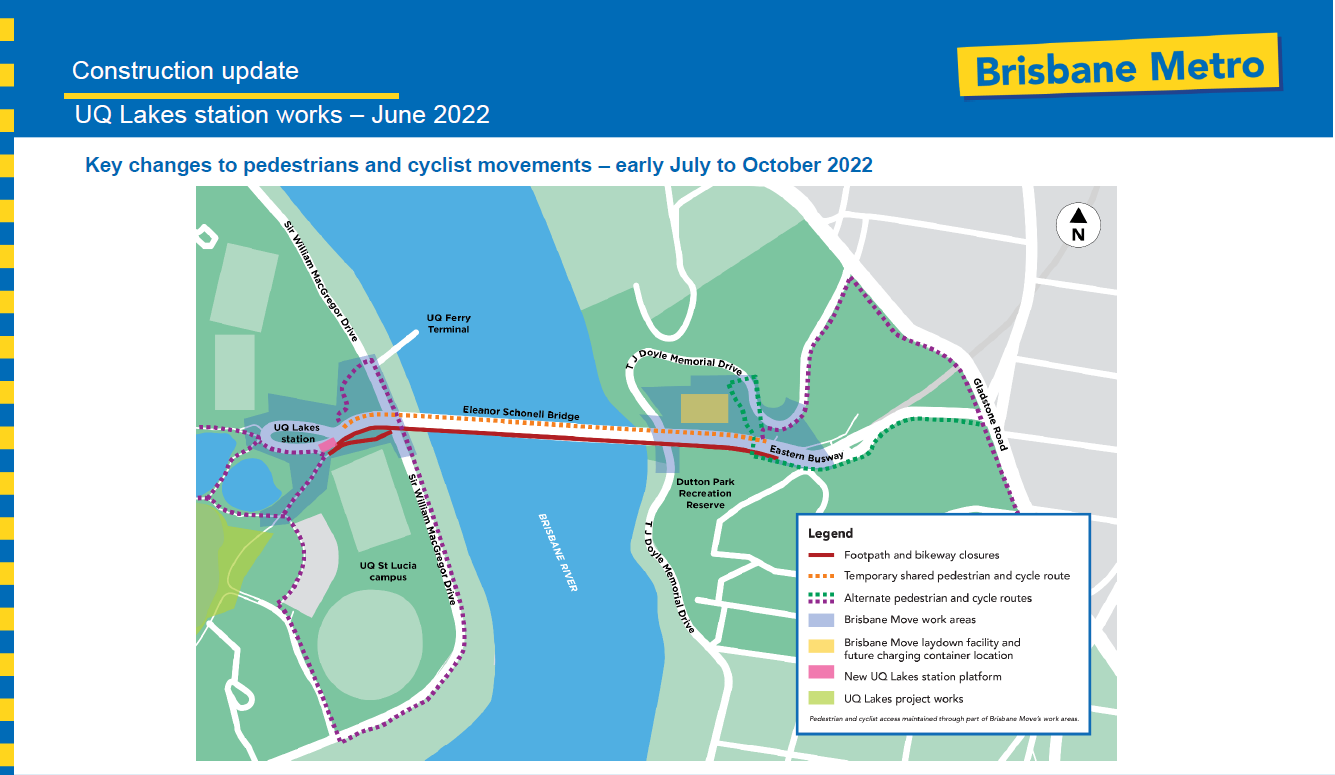 UQ Lakes Station Works – Bicycle Queensland